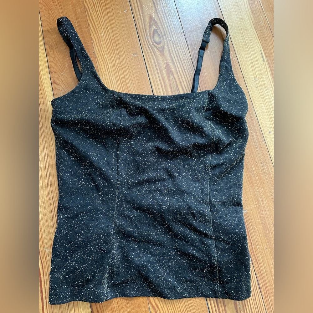Betsey Johnson metallic top m